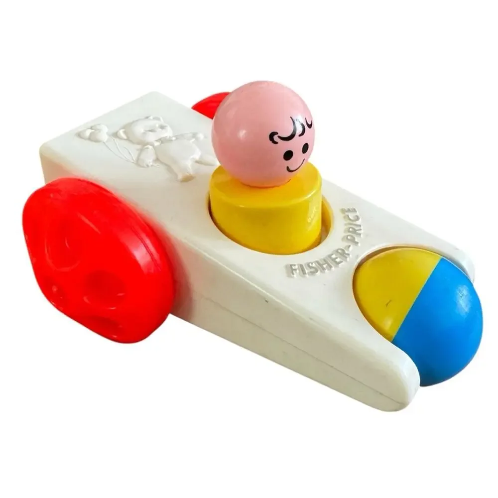 Vintage 1970’s Fisher-Price Colorful Push/Pull-Along Toys